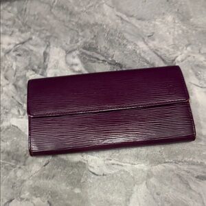 Louis Vuitton Purple Epi Wallet